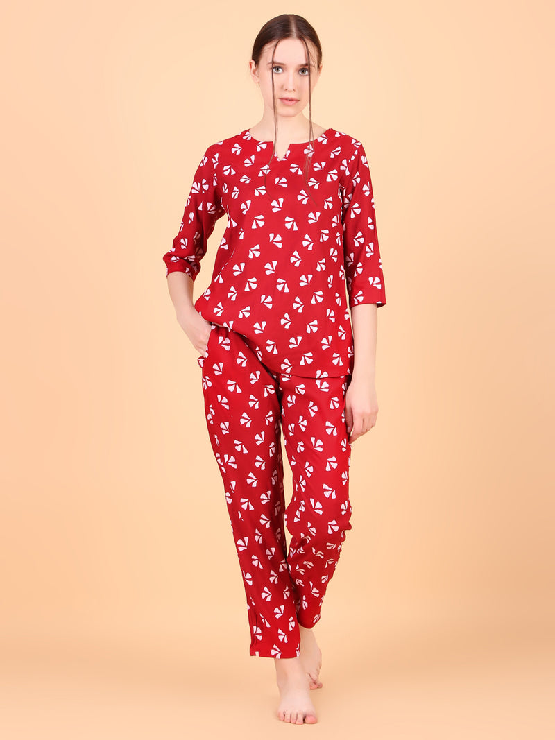 Premium Rayon Printed Night Suit