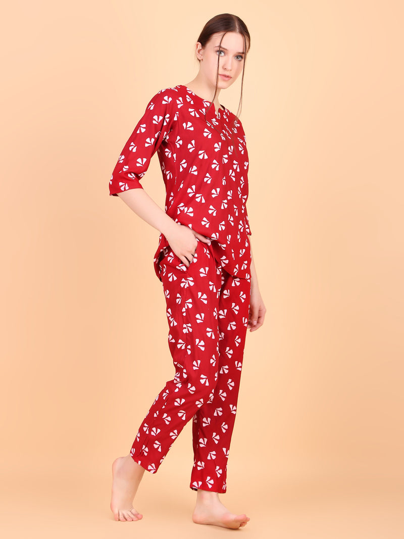 Premium Rayon Printed Night Suit