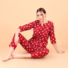 Premium Rayon Printed Night Suit