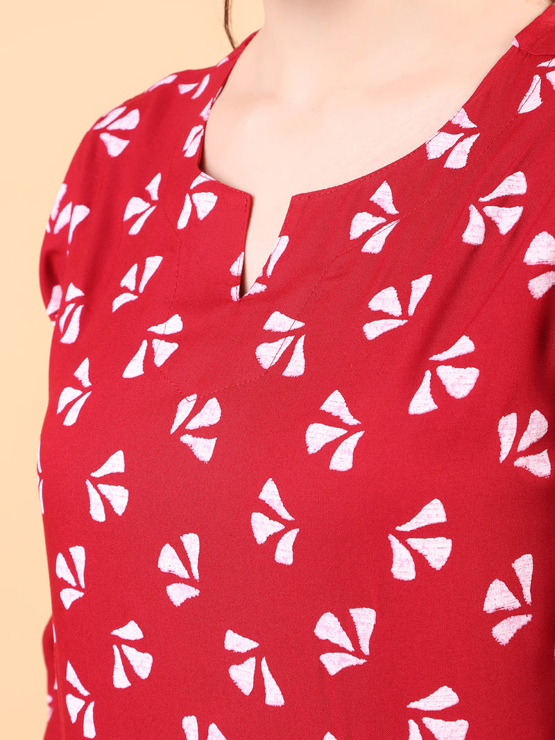 Premium Rayon Printed Night Suit
