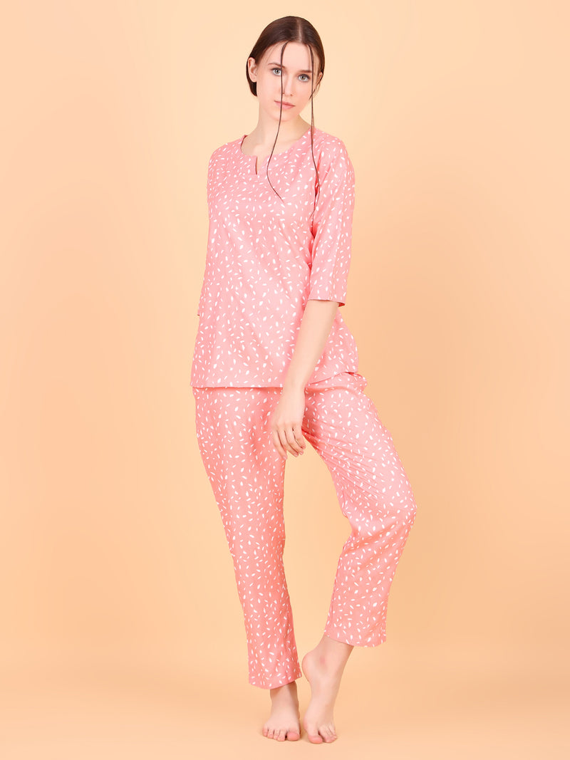 Premium Rayon Printed Night Suit