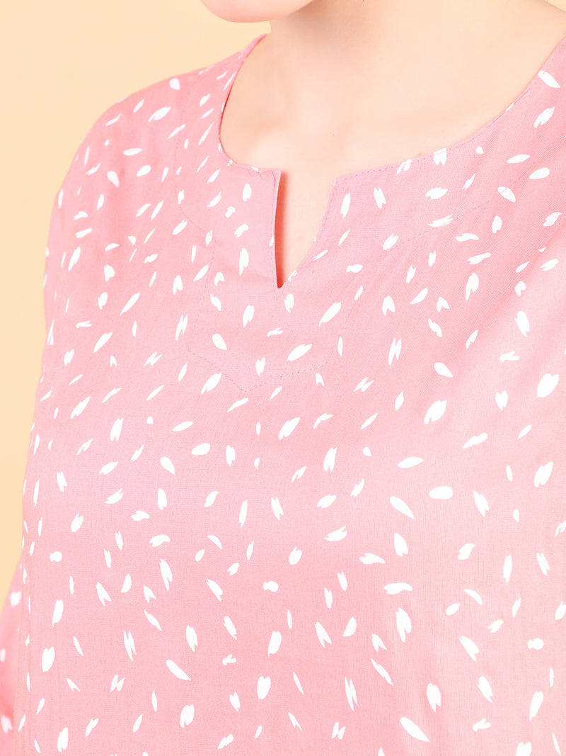 Premium Rayon Printed Night Suit