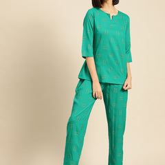 Premium Rayon Printed Night Suit