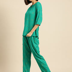 Premium Rayon Printed Night Suit