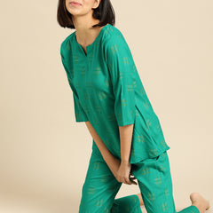 Premium Rayon Printed Night Suit