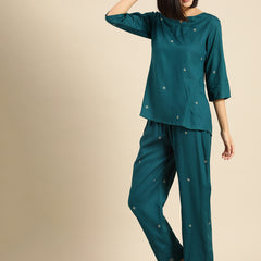 Premium Rayon Printed Night Suit