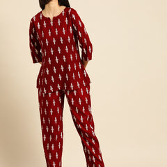 Premium Rayon Printed Night Suit