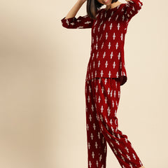 Premium Rayon Printed Night Suit