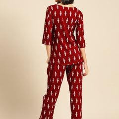 Premium Rayon Printed Night Suit