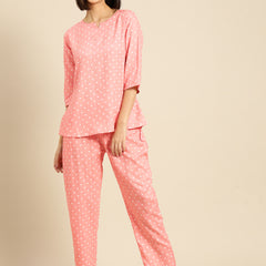 Premium Rayon Printed Night Suit