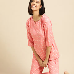 Premium Rayon Printed Night Suit