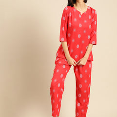 Premium Rayon Printed Night Suit