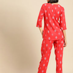 Premium Rayon Printed Night Suit
