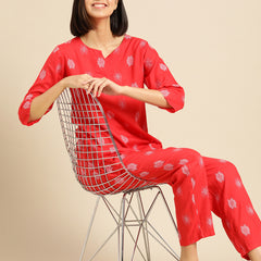Premium Rayon Printed Night Suit